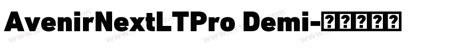 AvenirNextLTPro Demi字体转换